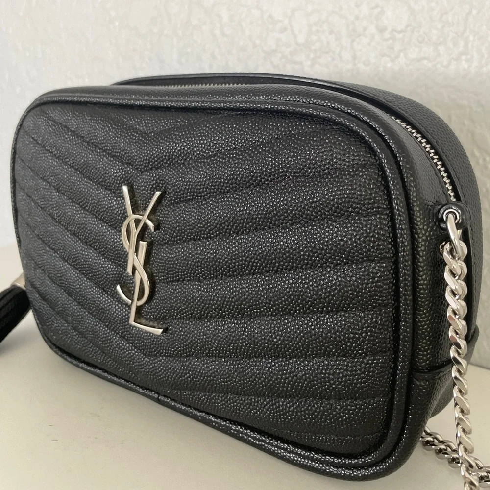 Saint Laurent mini Lou black with silver hardware - Picture 11 of 16